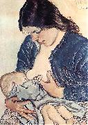 Stanislaw Wyspianski Motherhood, painting